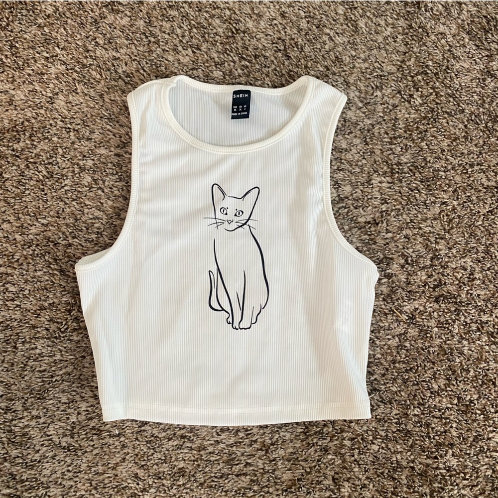 NWOT Cat cropped tank